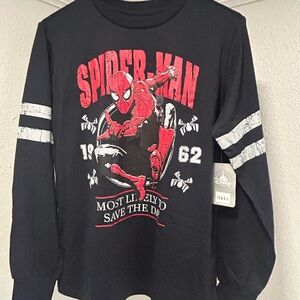 Disney Spider-Man Marvel Adult Long Sleeve T-Shirt | XS